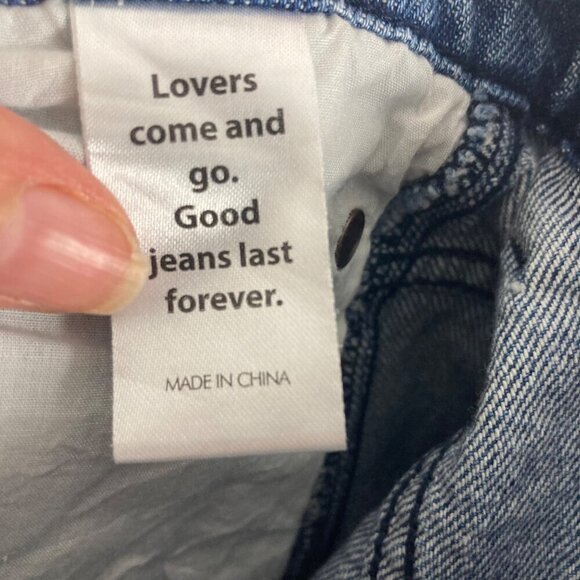 PacSun Eco Bandana Patch High Waisted Baggy Jeans 23 Womens Wide Leg Button Fly - Picture 8 of 9